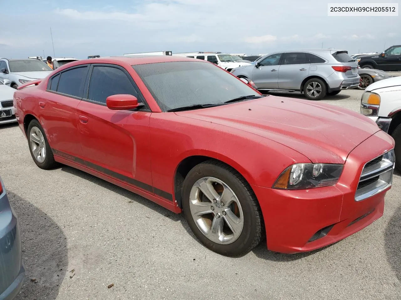 2012 Dodge Charger Sxt VIN: 2C3CDXHG9CH205512 Lot: 76187304