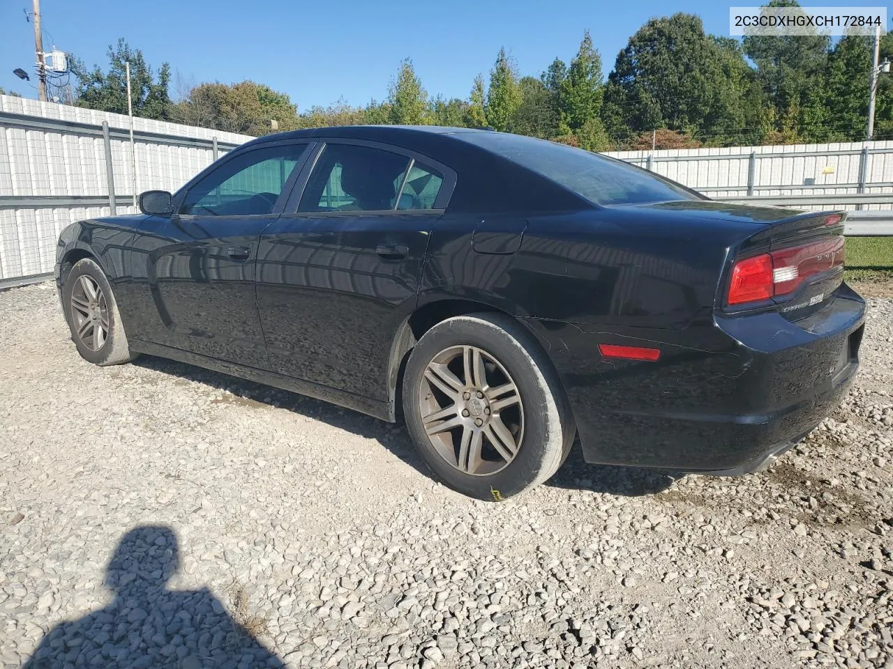 2012 Dodge Charger Sxt VIN: 2C3CDXHGXCH172844 Lot: 76266864