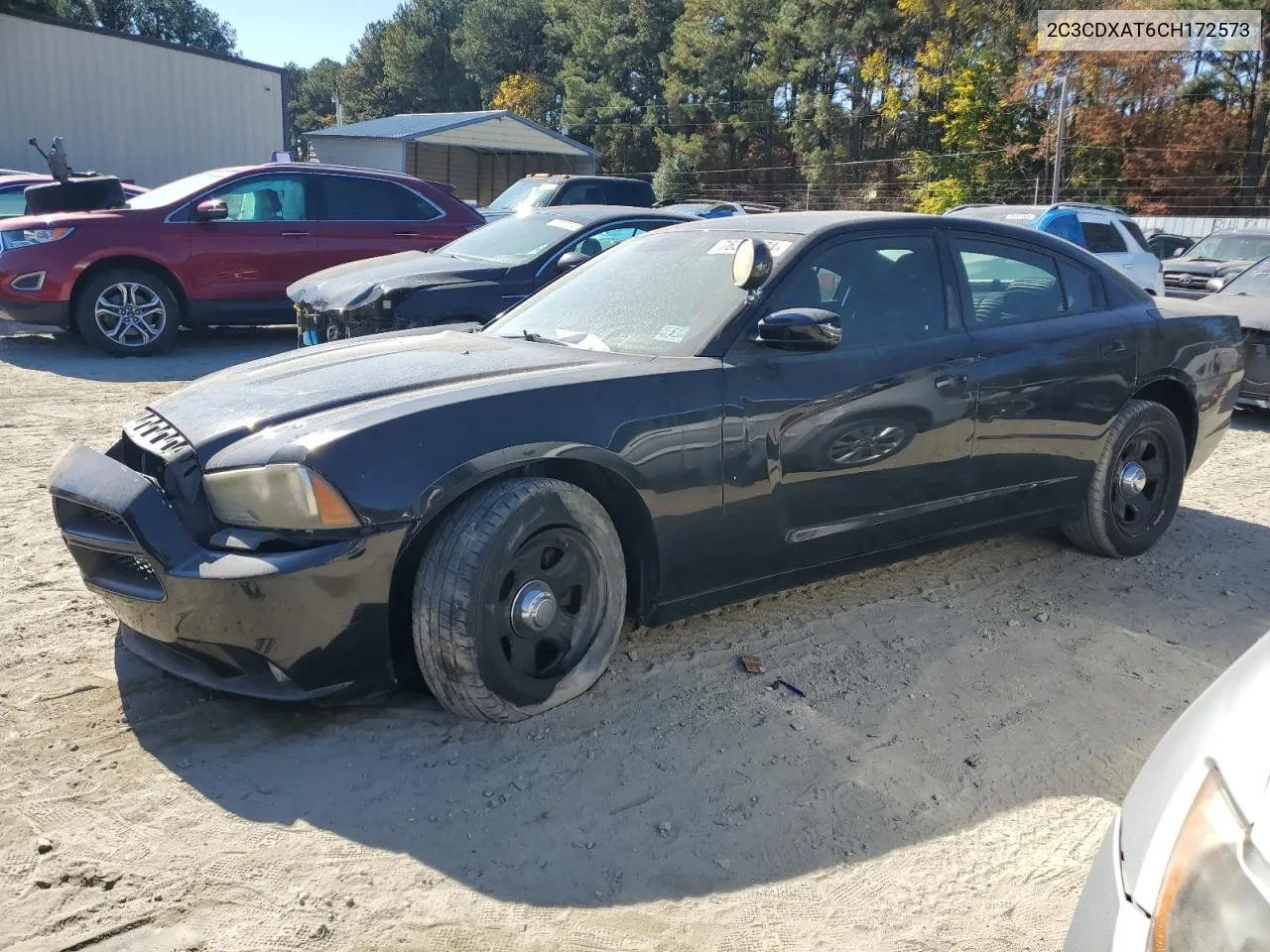 2012 Dodge Charger Police VIN: 2C3CDXAT6CH172573 Lot: 76387074