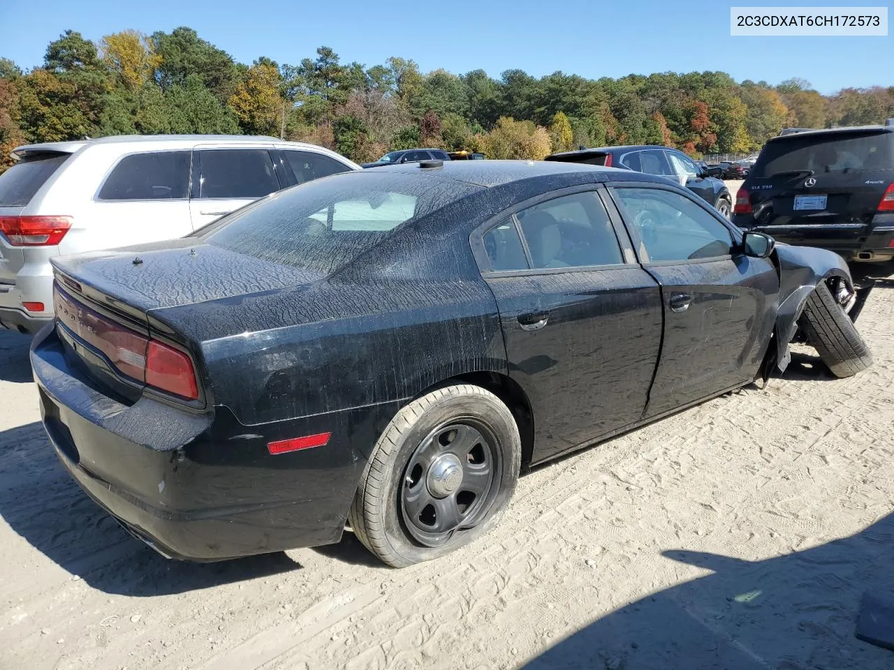 2012 Dodge Charger Police VIN: 2C3CDXAT6CH172573 Lot: 76387074