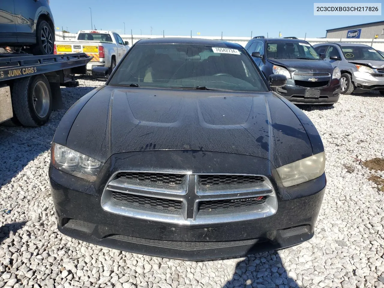 2012 Dodge Charger Se VIN: 2C3CDXBG3CH217826 Lot: 76542734