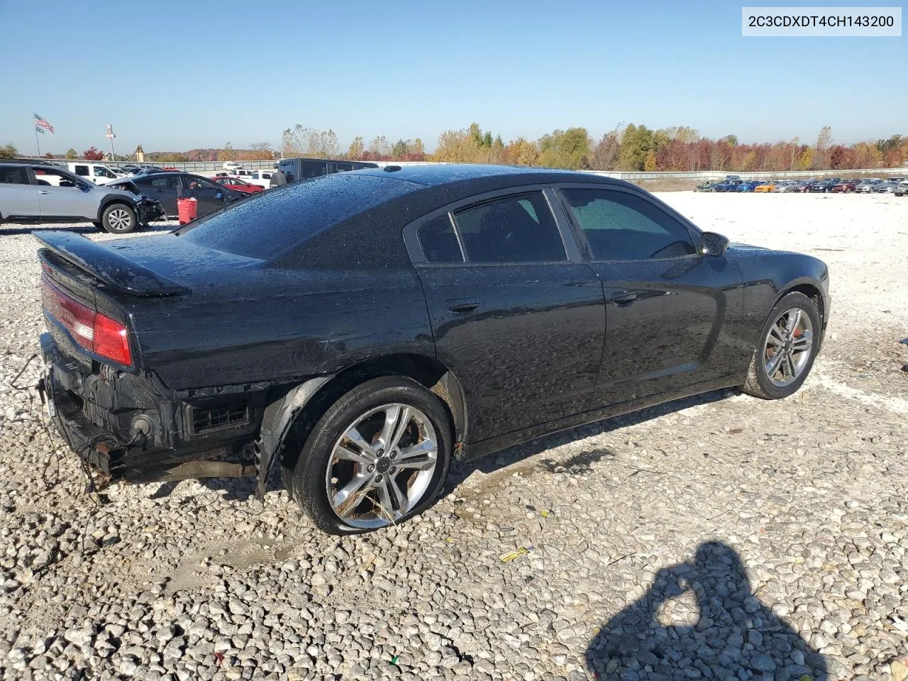 2012 Dodge Charger R/T VIN: 2C3CDXDT4CH143200 Lot: 76672604