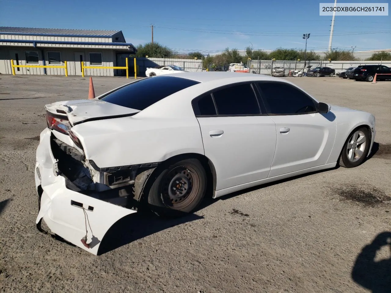 2012 Dodge Charger Se VIN: 2C3CDXBG6CH261741 Lot: 76814394