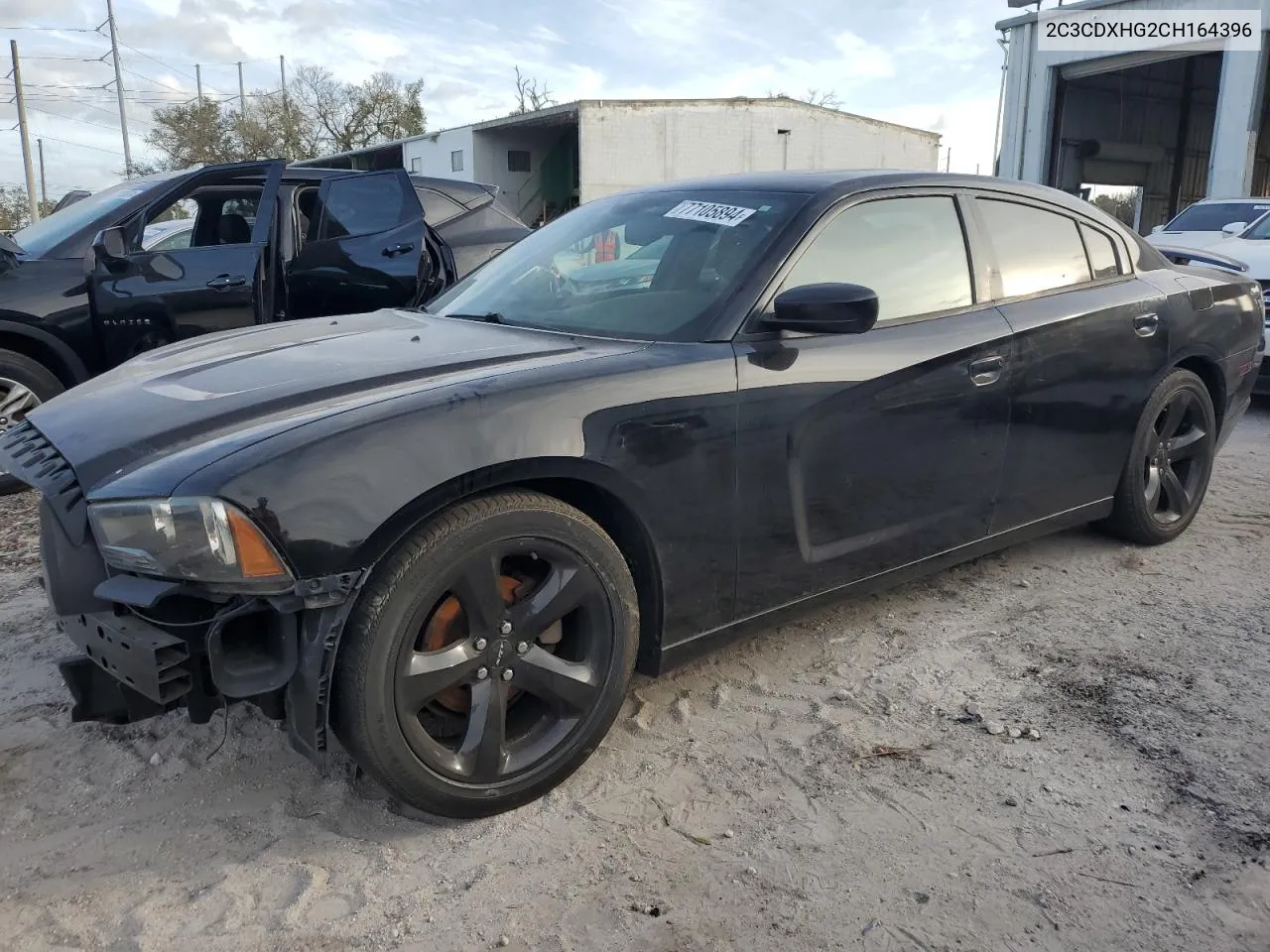 2012 Dodge Charger Sxt VIN: 2C3CDXHG2CH164396 Lot: 77105894