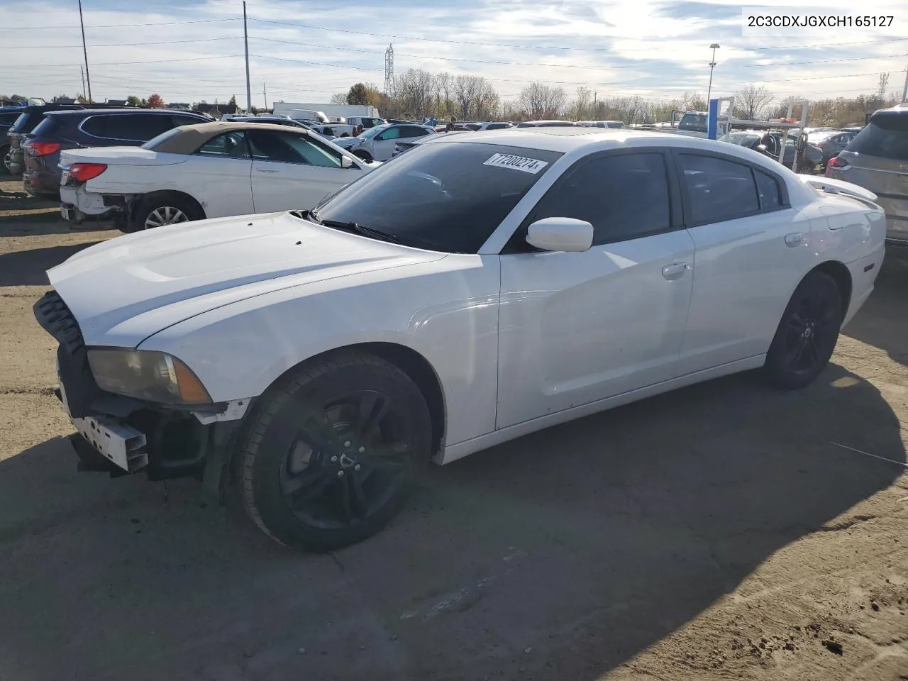 2012 Dodge Charger Sxt VIN: 2C3CDXJGXCH165127 Lot: 77200274