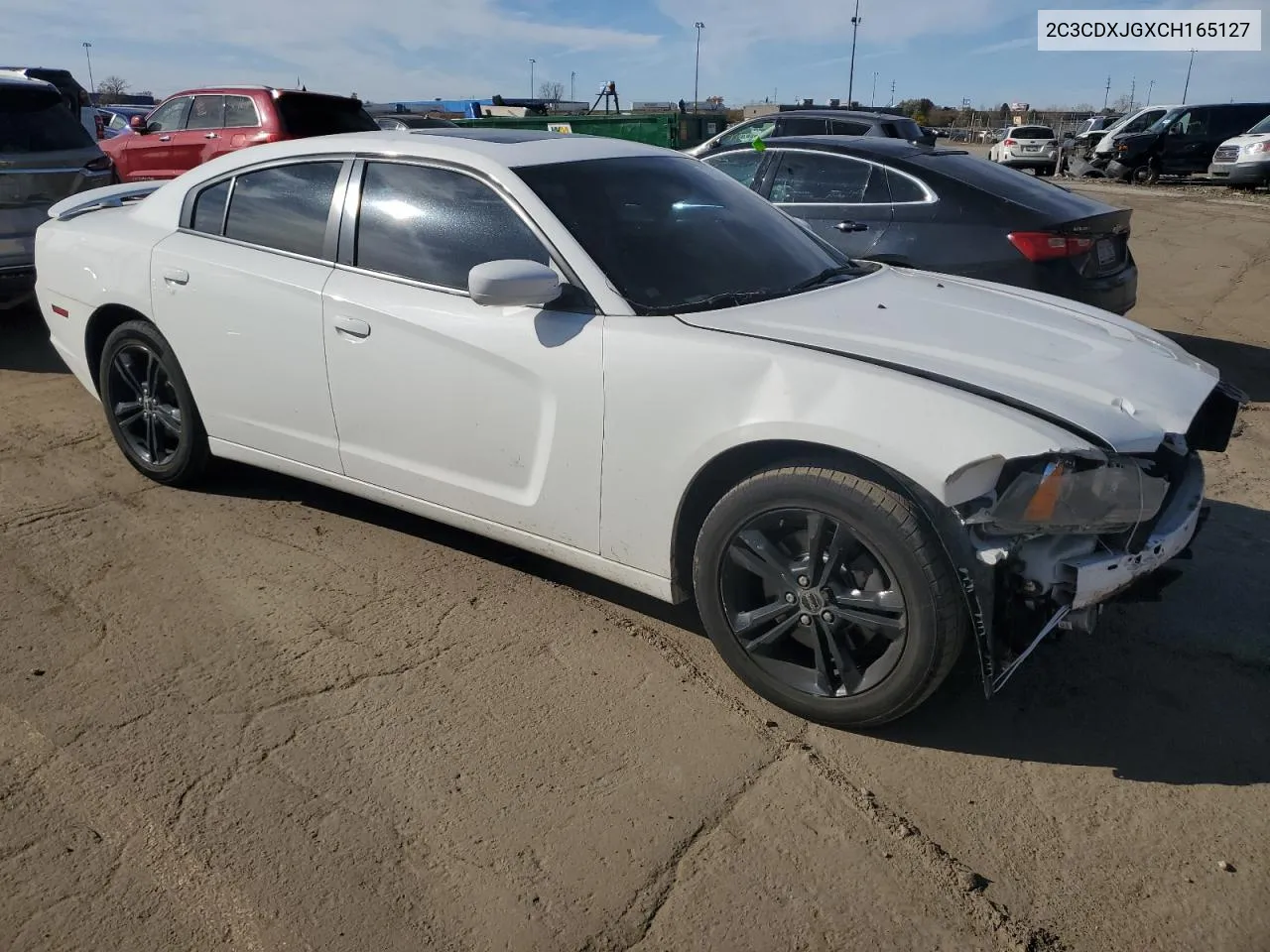 2012 Dodge Charger Sxt VIN: 2C3CDXJGXCH165127 Lot: 77200274