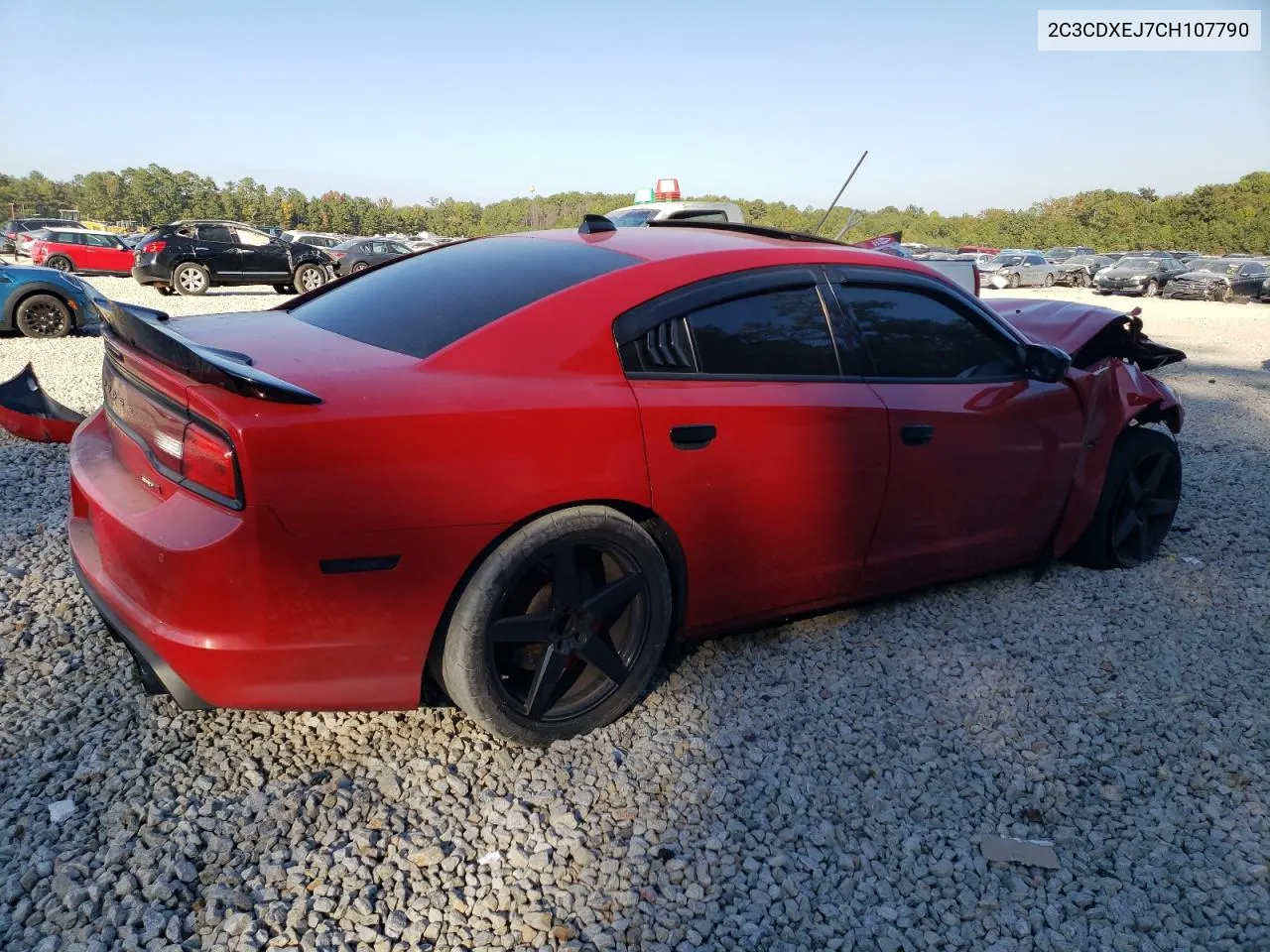 2012 Dodge Charger Srt-8 VIN: 2C3CDXEJ7CH107790 Lot: 77335264