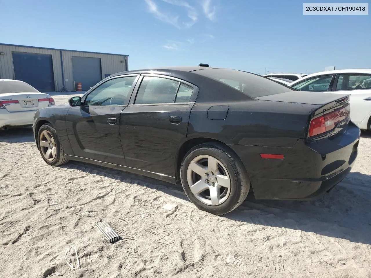 2012 Dodge Charger Police VIN: 2C3CDXAT7CH190418 Lot: 77707314