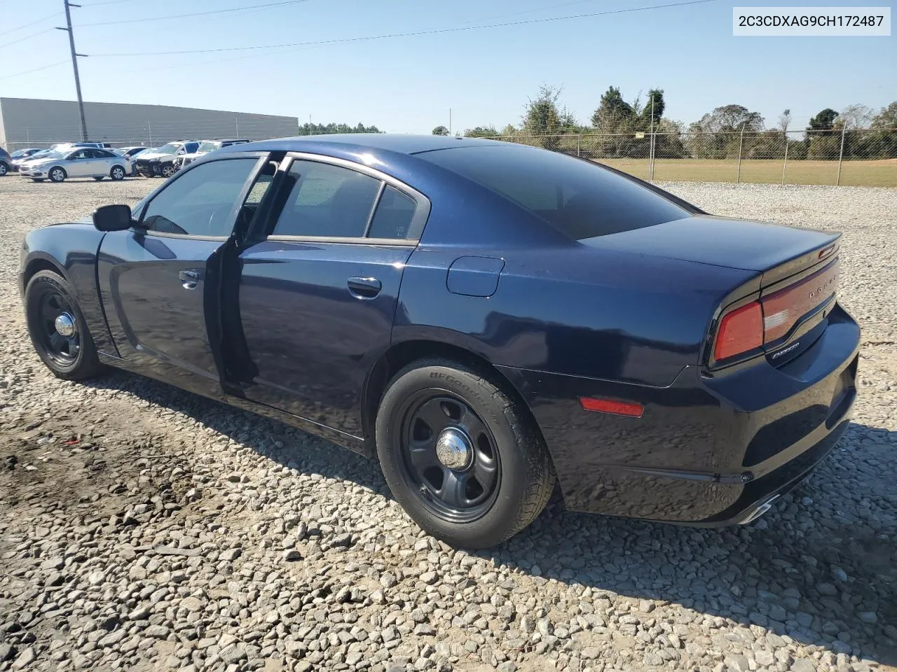 2012 Dodge Charger Police VIN: 2C3CDXAG9CH172487 Lot: 77775934