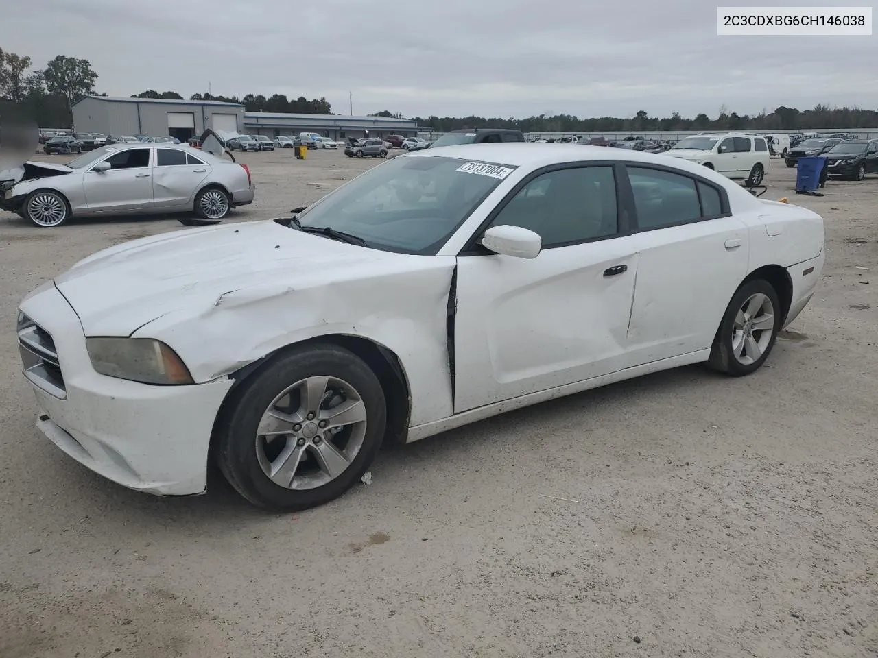 2012 Dodge Charger Se VIN: 2C3CDXBG6CH146038 Lot: 78137004