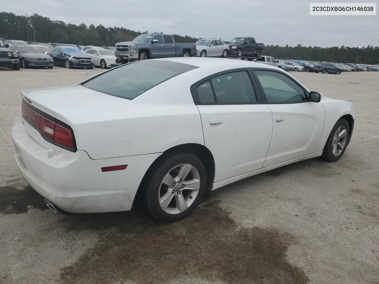 2012 Dodge Charger Se VIN: 2C3CDXBG6CH146038 Lot: 78137004