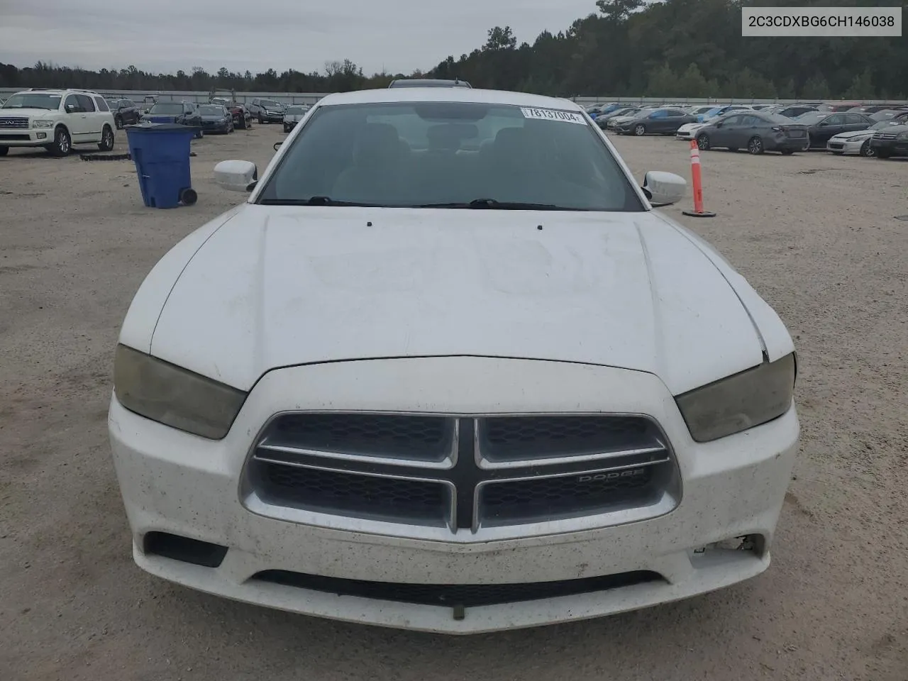 2012 Dodge Charger Se VIN: 2C3CDXBG6CH146038 Lot: 78137004