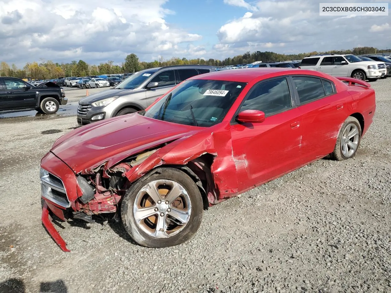 2012 Dodge Charger Se VIN: 2C3CDXBG5CH303042 Lot: 79646094