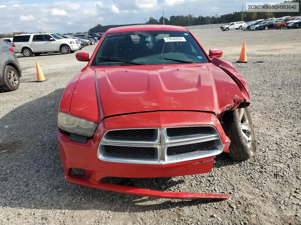 2012 Dodge Charger Se VIN: 2C3CDXBG5CH303042 Lot: 79646094