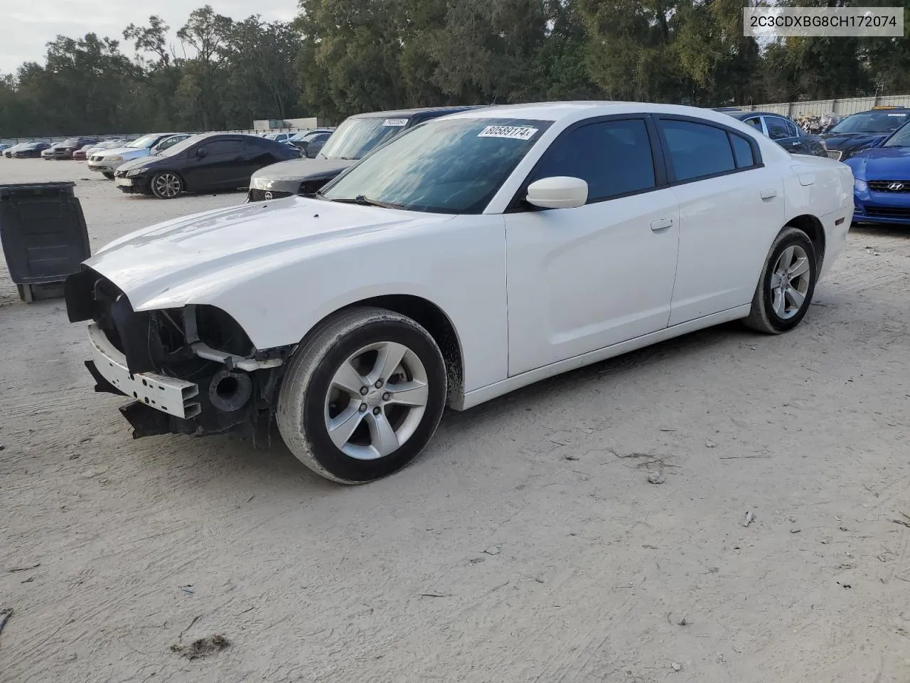 2012 Dodge Charger Se VIN: 2C3CDXBG8CH172074 Lot: 80589174