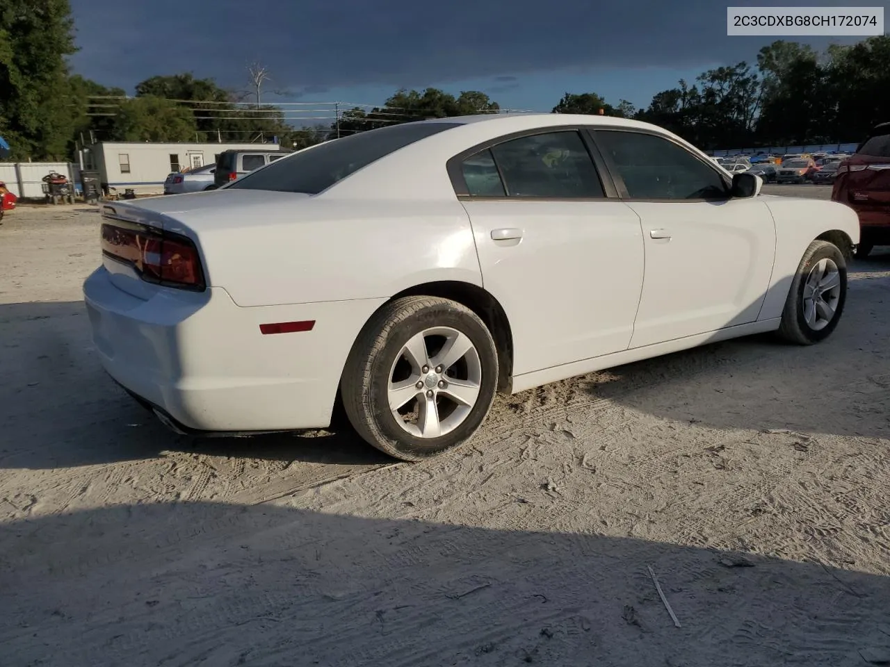 2012 Dodge Charger Se VIN: 2C3CDXBG8CH172074 Lot: 80589174