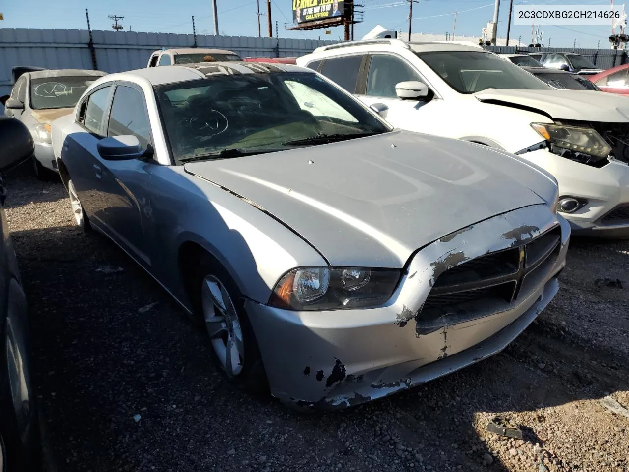 2012 Dodge Charger Se VIN: 2C3CDXBG2CH214626 Lot: 81846733