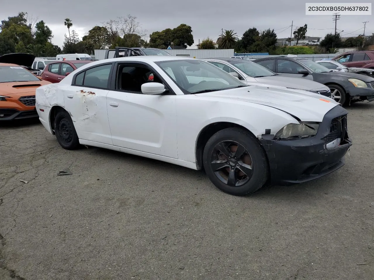 2013 Dodge Charger Se VIN: 2C3CDXBG5DH637802 Lot: 44616354