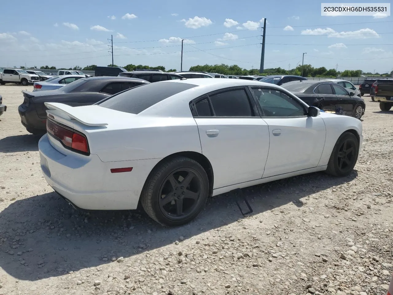 2013 Dodge Charger Sxt VIN: 2C3CDXHG6DH535531 Lot: 59940964