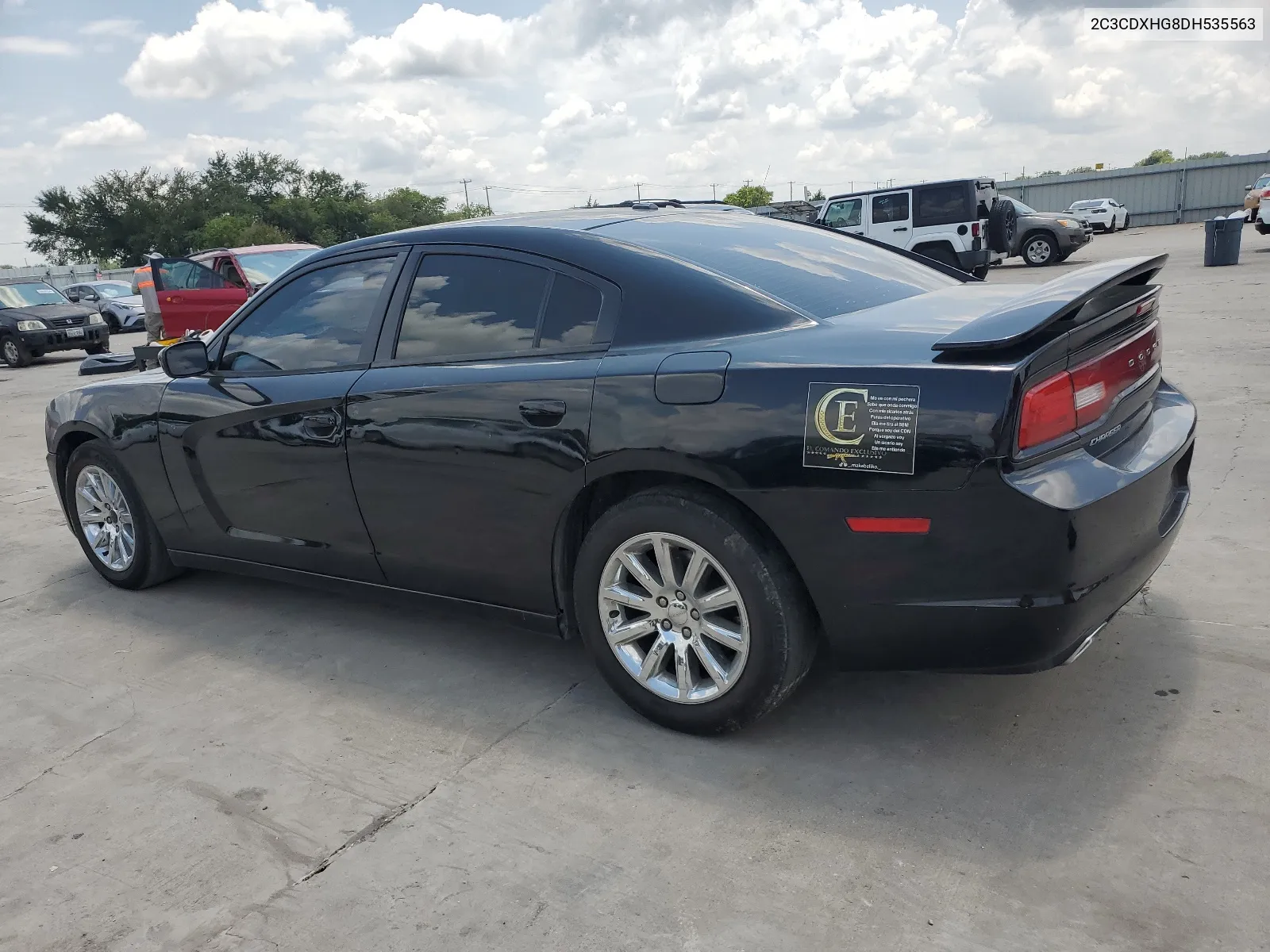 2013 Dodge Charger Sxt VIN: 2C3CDXHG8DH535563 Lot: 64382044