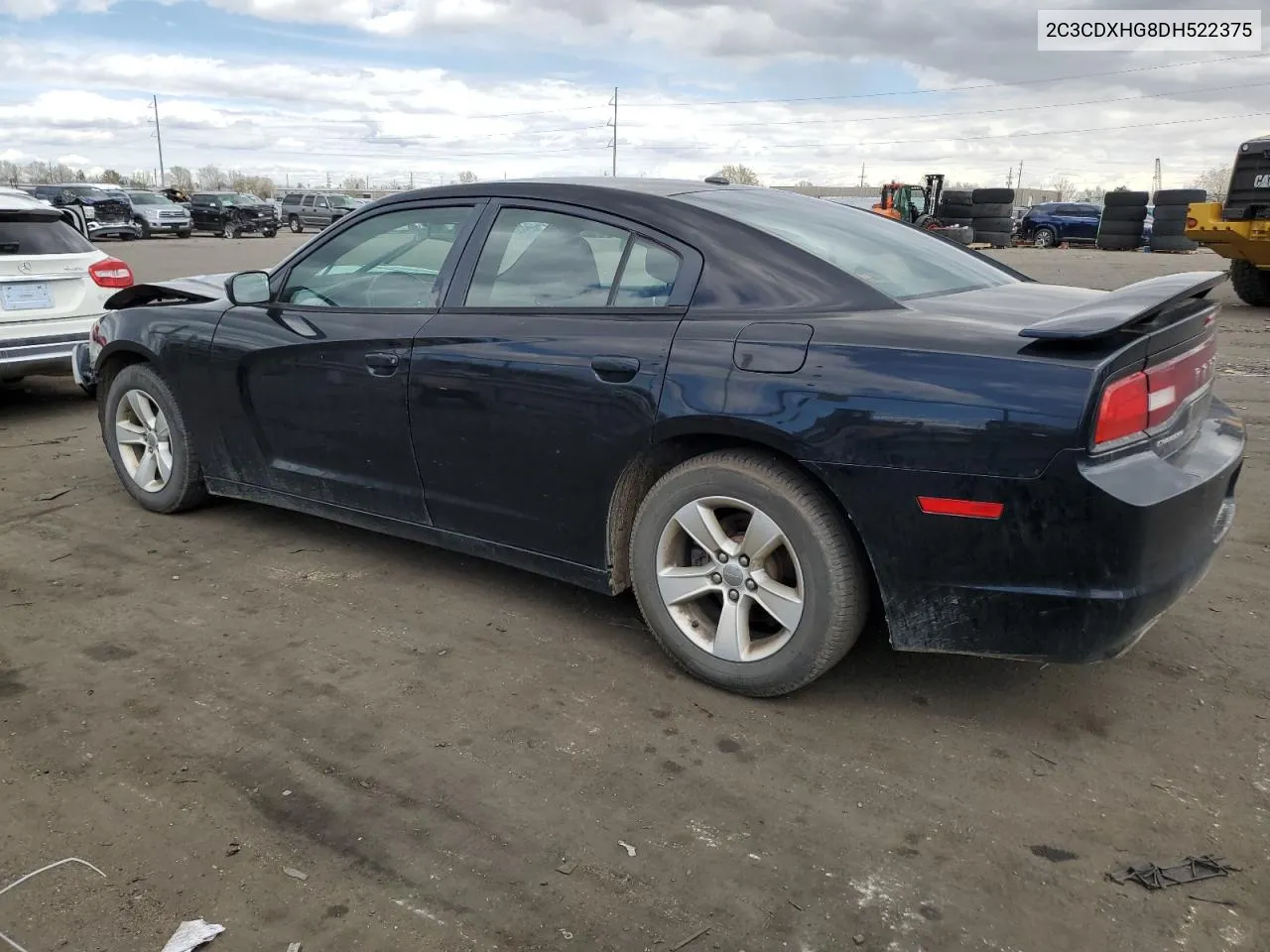 2013 Dodge Charger Sxt VIN: 2C3CDXHG8DH522375 Lot: 67912234