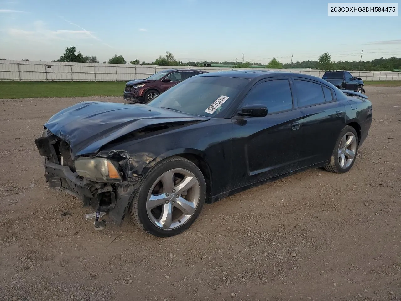 2013 Dodge Charger Sxt VIN: 2C3CDXHG3DH584475 Lot: 68676524