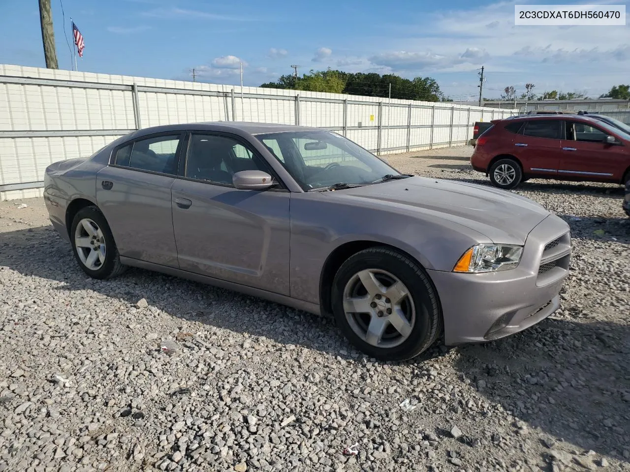 2013 Dodge Charger Police VIN: 2C3CDXAT6DH560470 Lot: 68795074