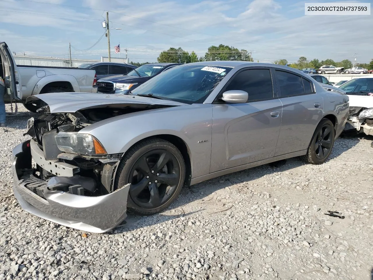 2C3CDXCT2DH737593 2013 Dodge Charger R/T