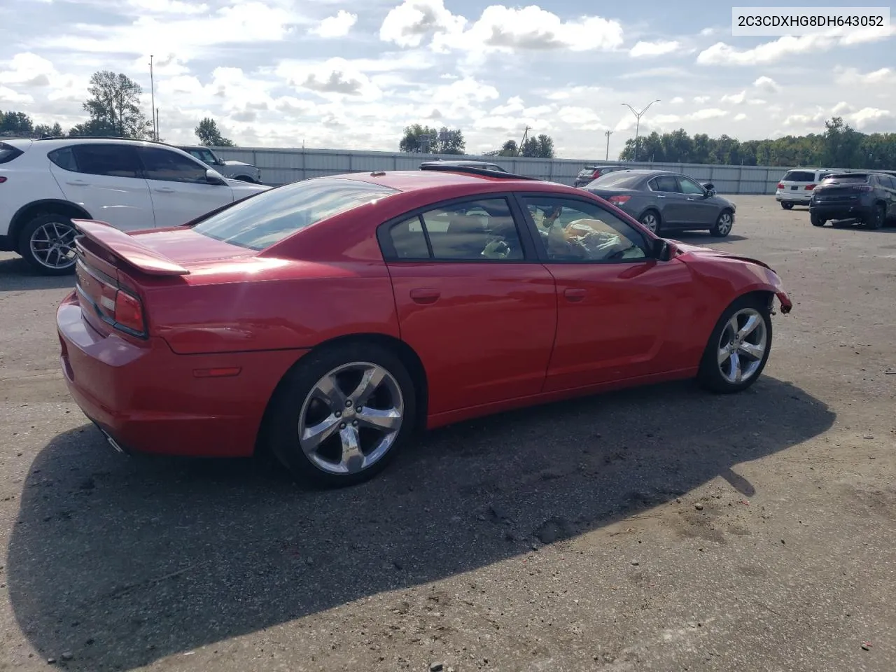 2013 Dodge Charger Sxt VIN: 2C3CDXHG8DH643052 Lot: 70290864