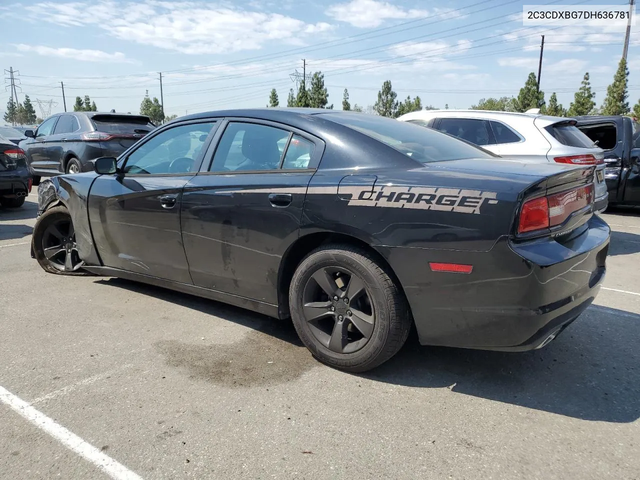 2013 Dodge Charger Se VIN: 2C3CDXBG7DH636781 Lot: 70641324