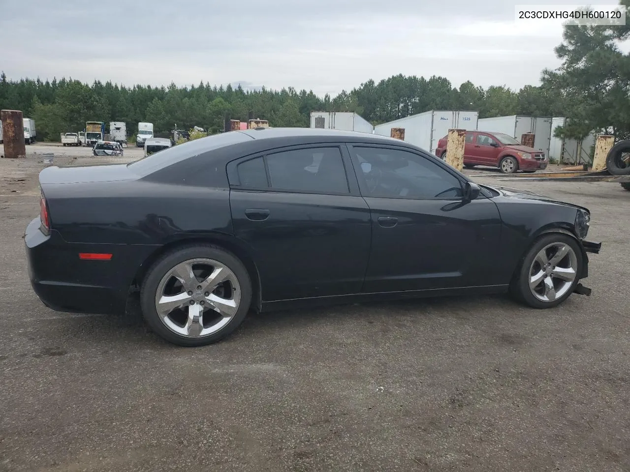 2013 Dodge Charger Sxt VIN: 2C3CDXHG4DH600120 Lot: 71411484