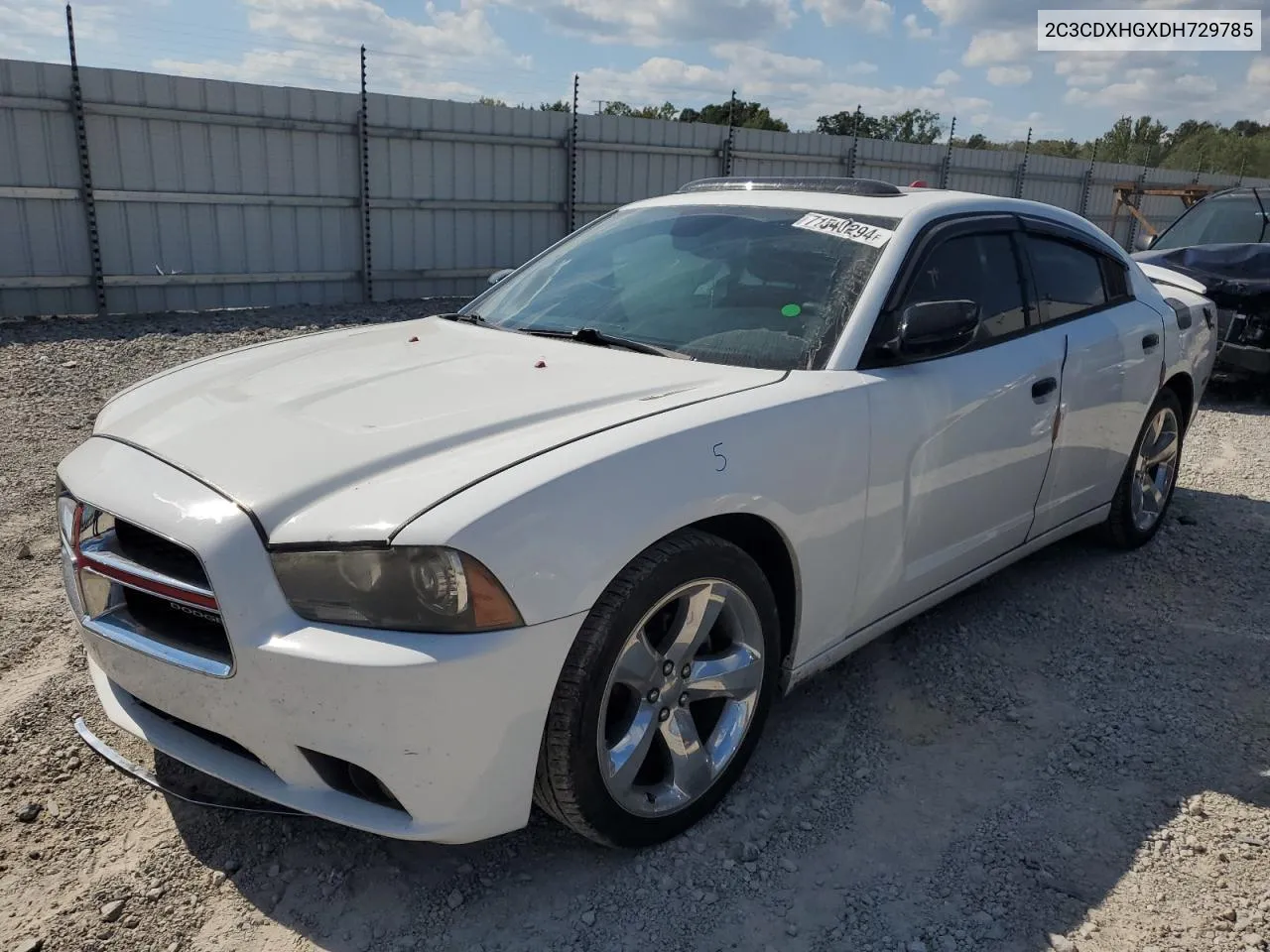 2C3CDXHGXDH729785 2013 Dodge Charger Sxt