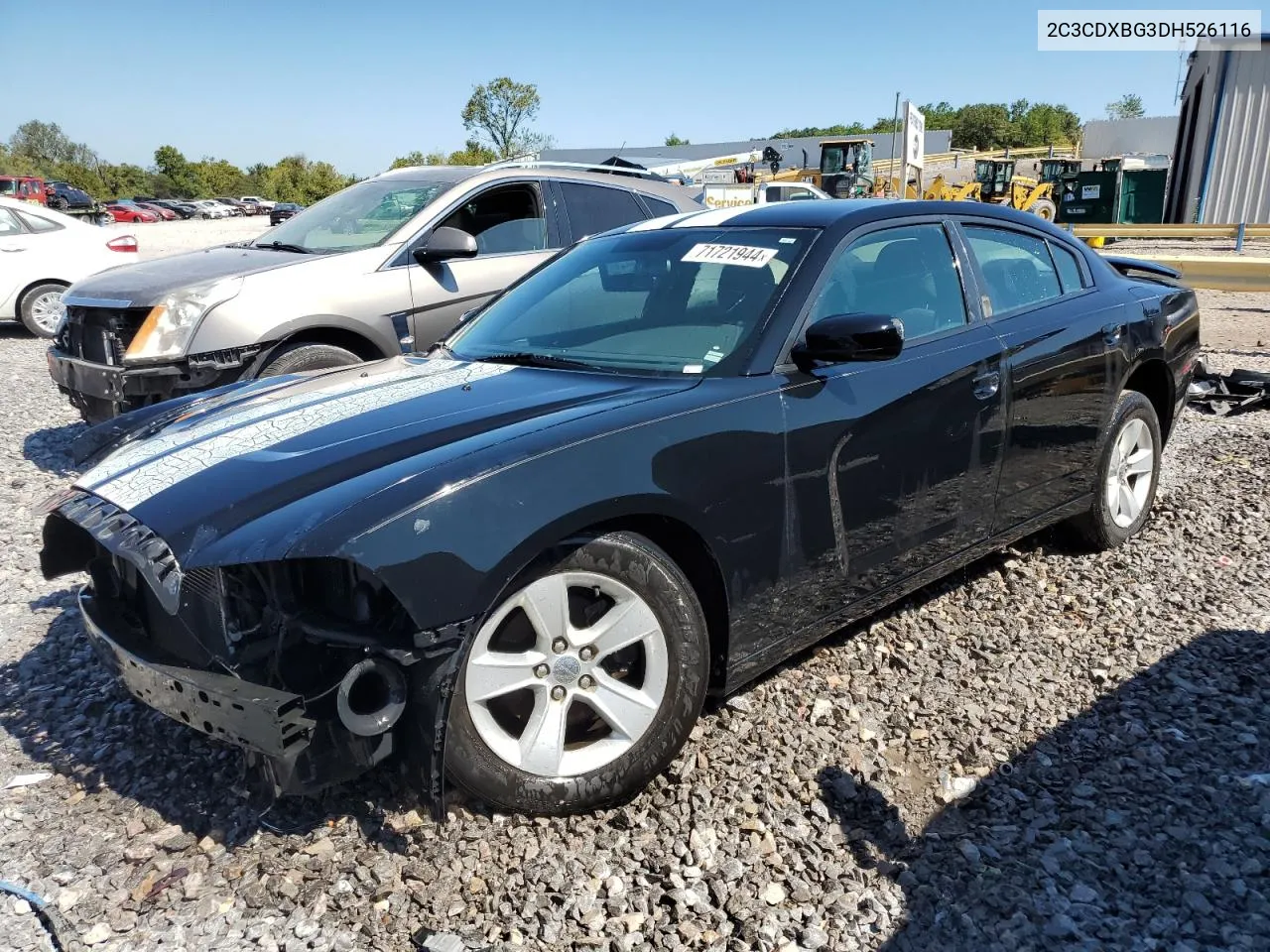 2013 Dodge Charger Se VIN: 2C3CDXBG3DH526116 Lot: 71721944