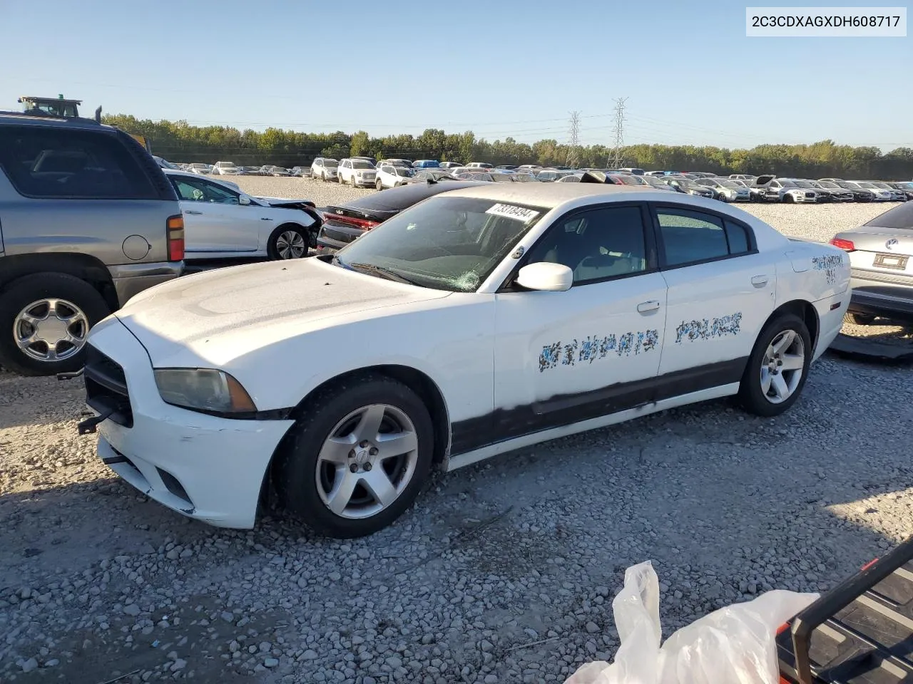 2013 Dodge Charger Police VIN: 2C3CDXAGXDH608717 Lot: 73318494