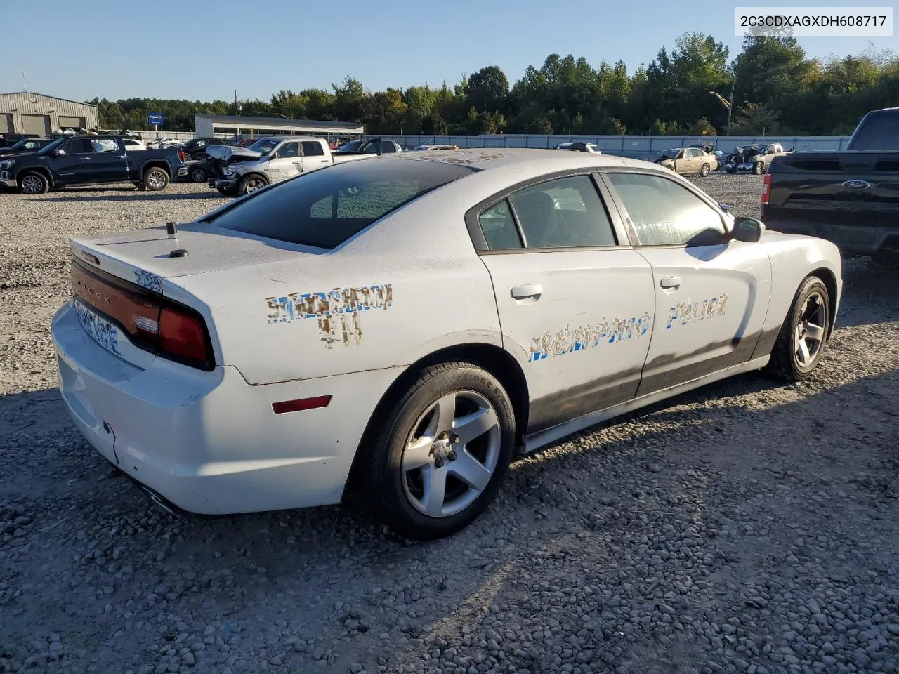 2013 Dodge Charger Police VIN: 2C3CDXAGXDH608717 Lot: 73318494