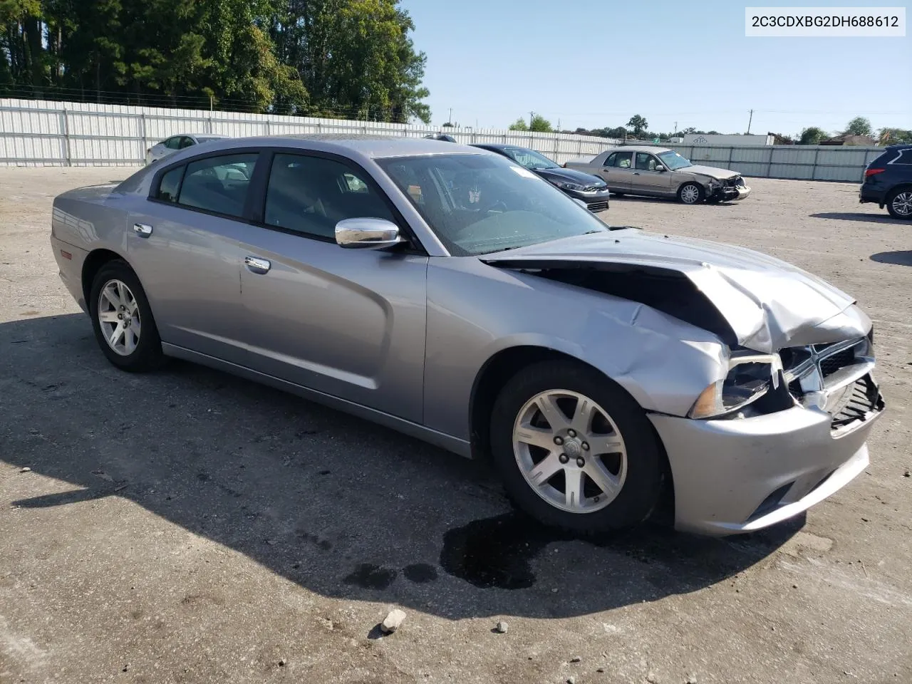 2013 Dodge Charger Se VIN: 2C3CDXBG2DH688612 Lot: 74079654