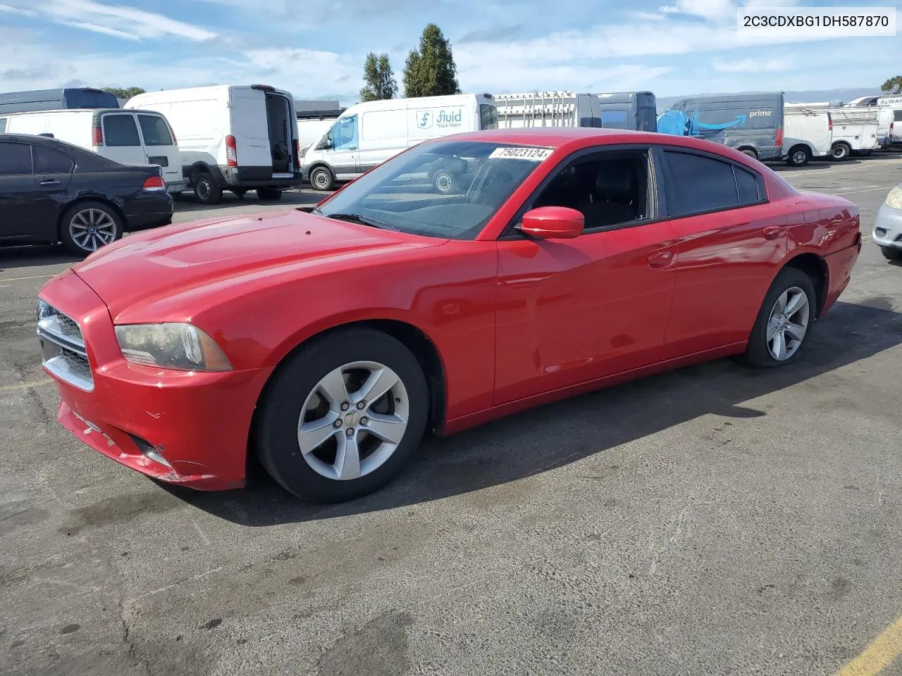 2013 Dodge Charger Se VIN: 2C3CDXBG1DH587870 Lot: 75023124