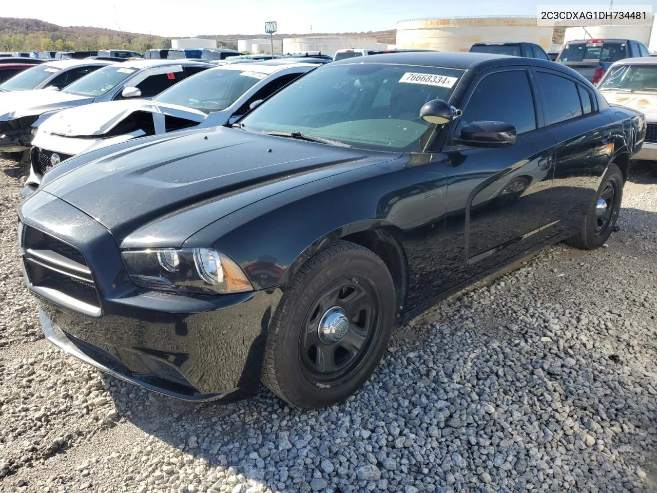 2013 Dodge Charger Police VIN: 2C3CDXAG1DH734481 Lot: 76668334