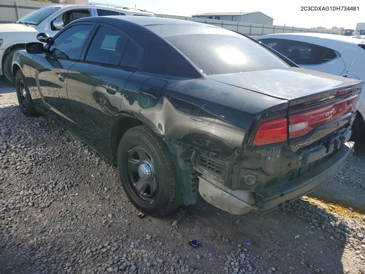 2013 Dodge Charger Police VIN: 2C3CDXAG1DH734481 Lot: 76668334