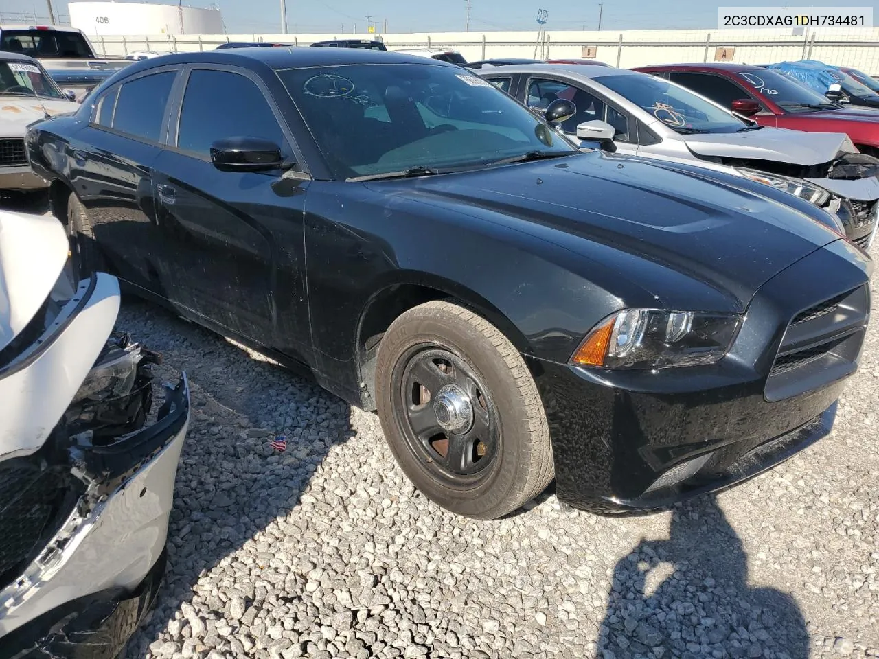 2013 Dodge Charger Police VIN: 2C3CDXAG1DH734481 Lot: 76668334