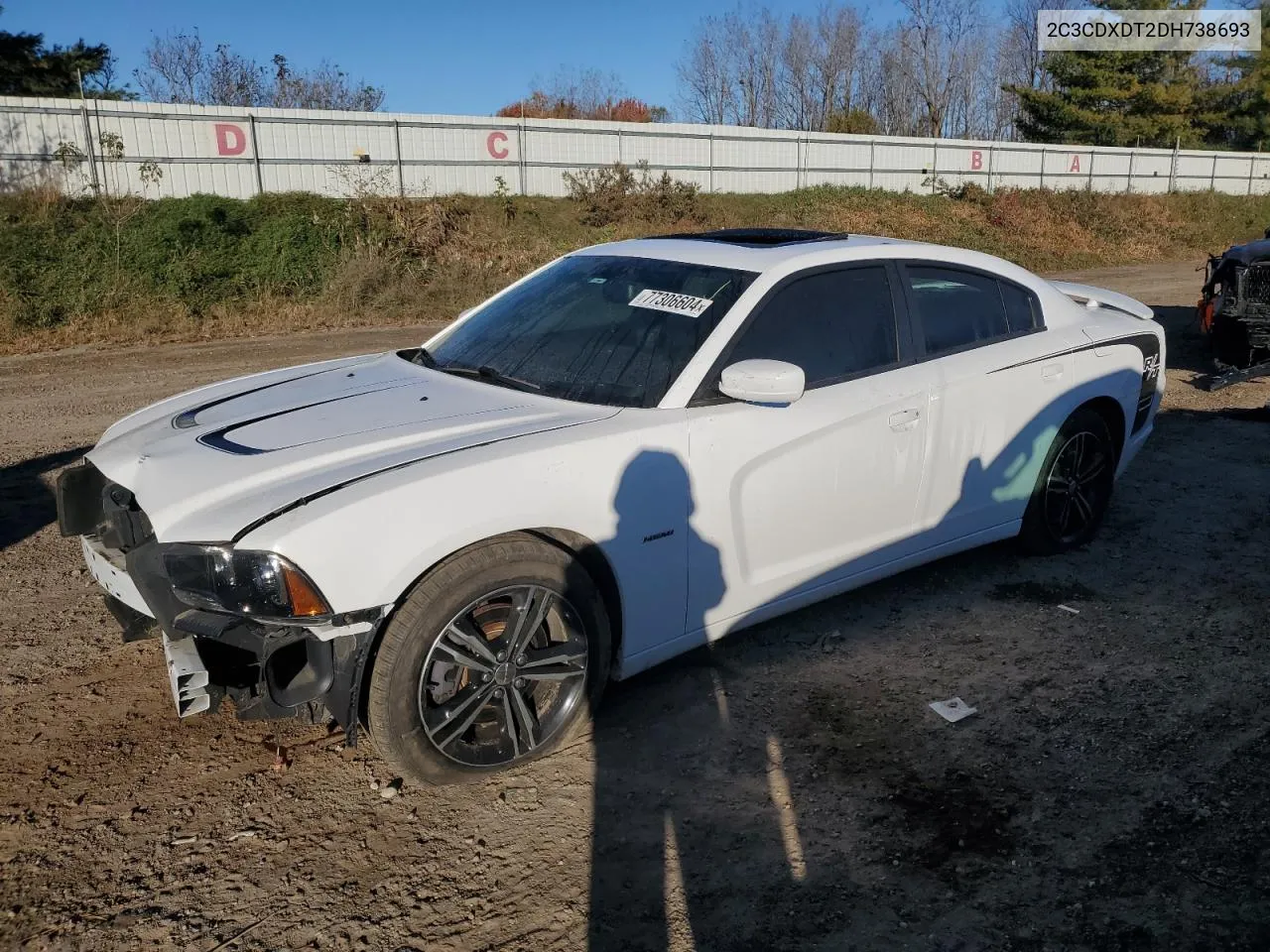 2013 Dodge Charger R/T VIN: 2C3CDXDT2DH738693 Lot: 77306604