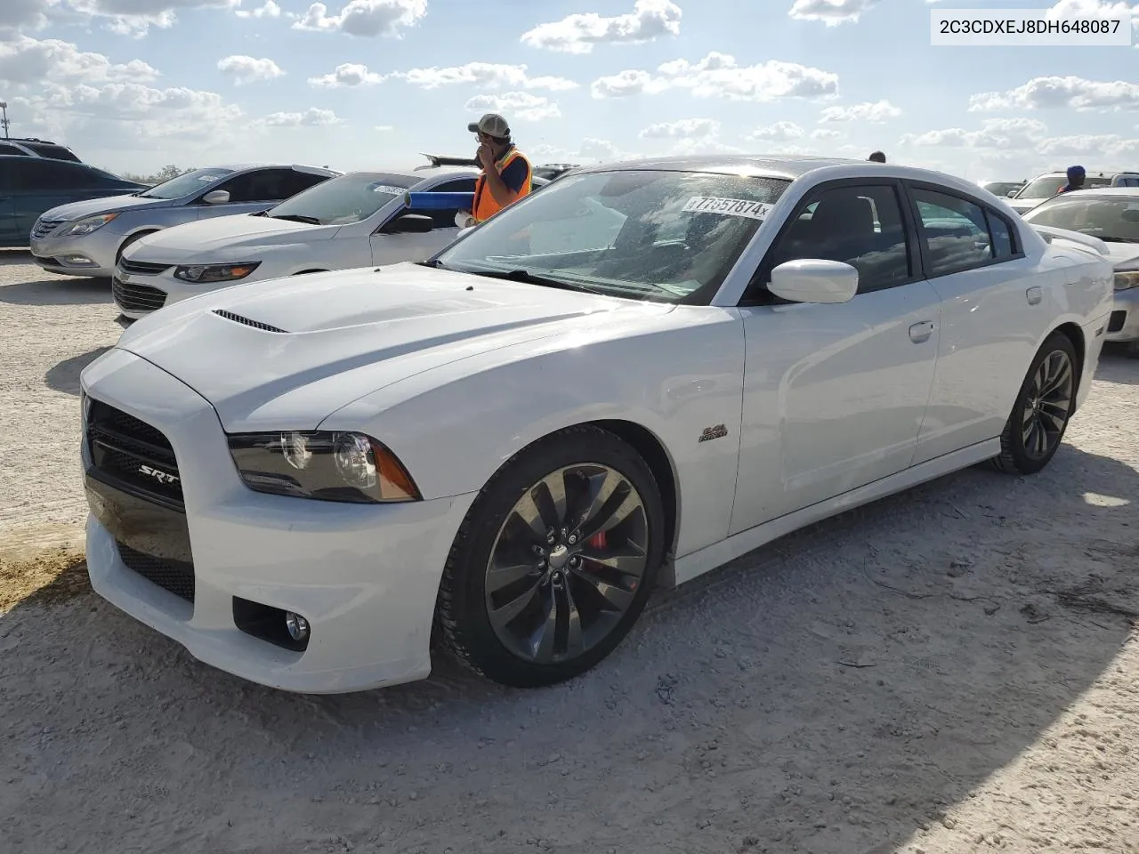 2013 Dodge Charger Srt-8 VIN: 2C3CDXEJ8DH648087 Lot: 77557874