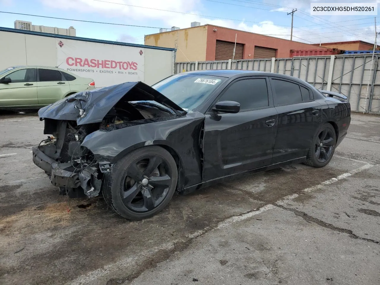 2013 Dodge Charger Sxt VIN: 2C3CDXHG5DH520261 Lot: 79876104