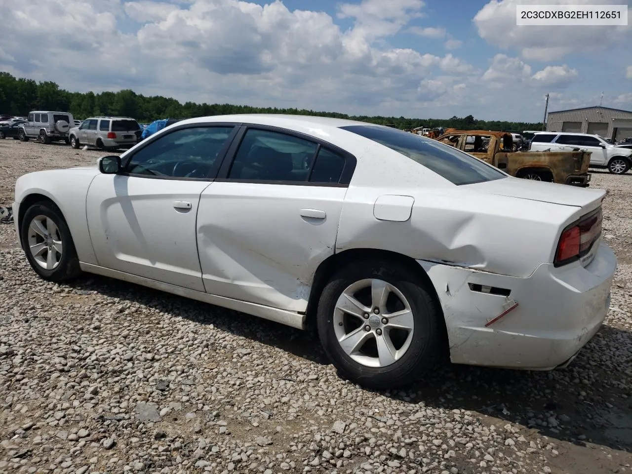 2014 Dodge Charger Se VIN: 2C3CDXBG2EH112651 Lot: 54976704