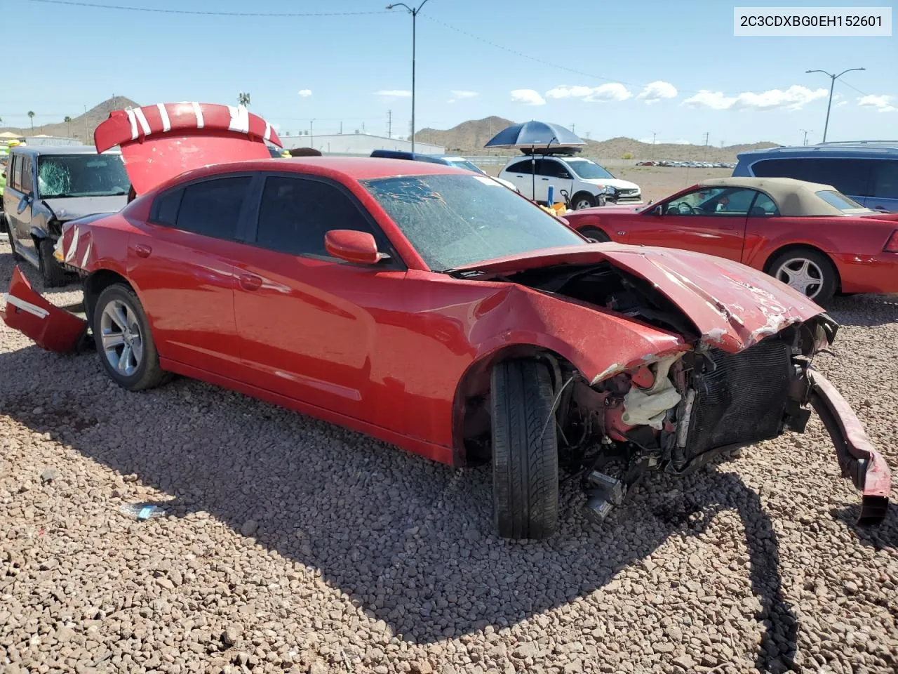 2014 Dodge Charger Se VIN: 2C3CDXBG0EH152601 Lot: 55354894