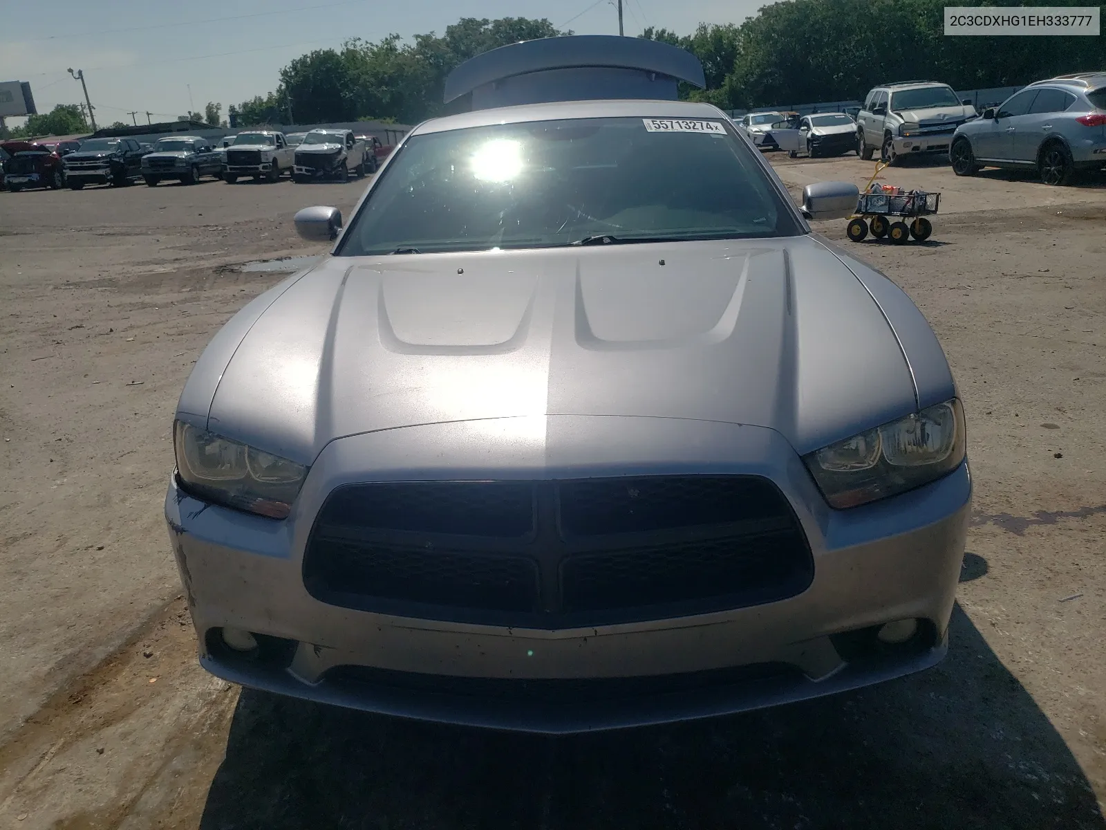 2014 Dodge Charger Sxt VIN: 2C3CDXHG1EH333777 Lot: 55713274