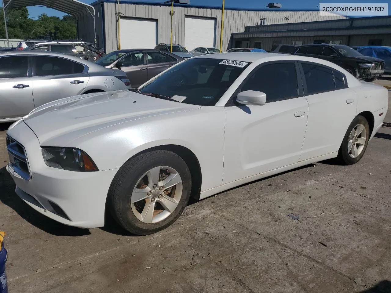 2014 Dodge Charger Se VIN: 2C3CDXBG4EH191837 Lot: 58230984