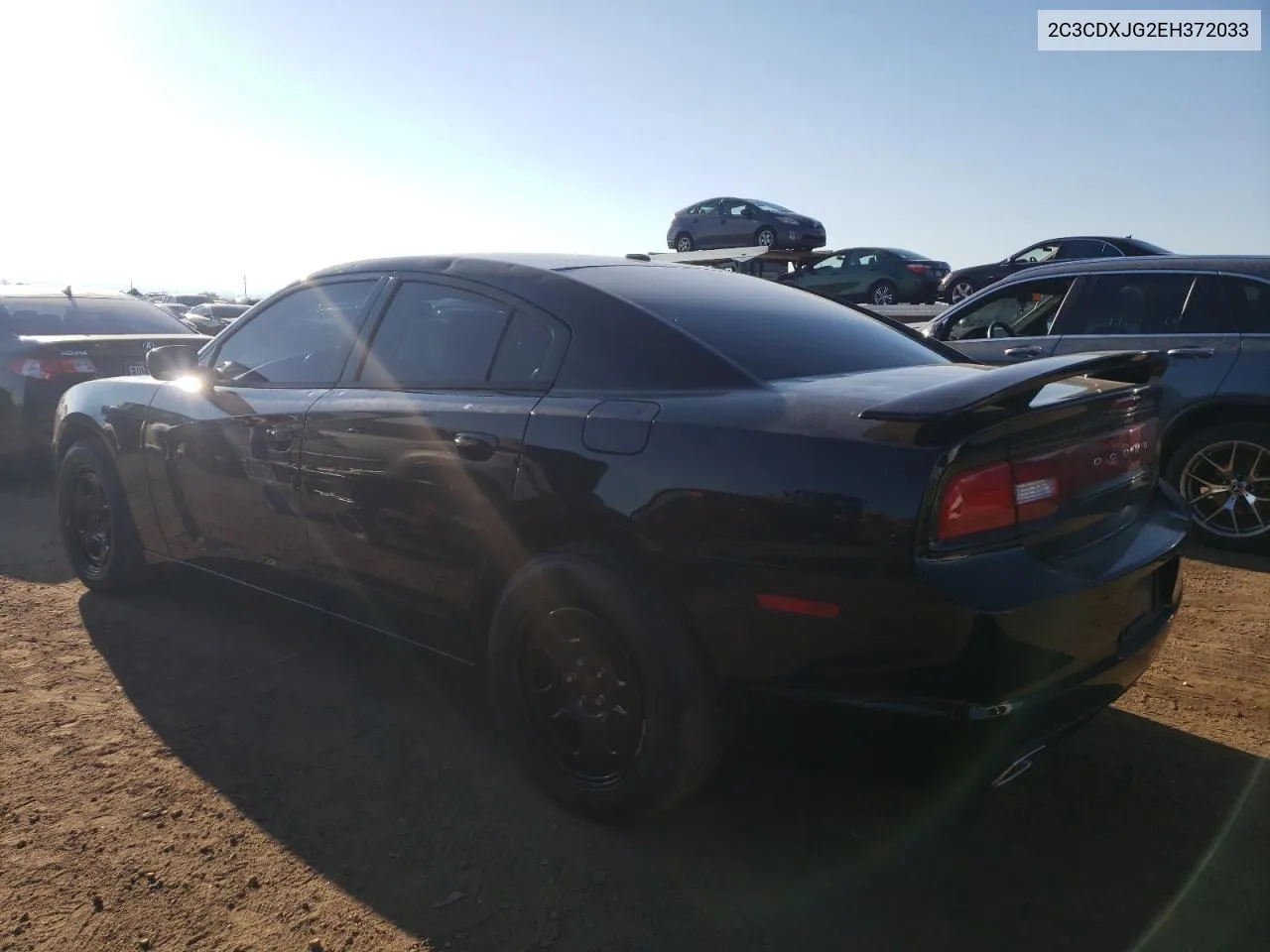 2014 Dodge Charger Sxt VIN: 2C3CDXJG2EH372033 Lot: 62191494