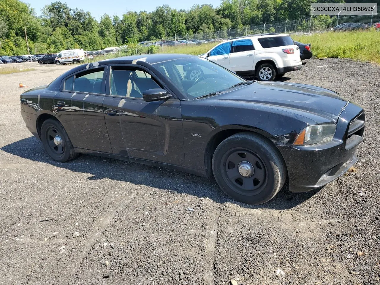 2014 Dodge Charger Police VIN: 2C3CDXAT4EH358695 Lot: 68701594