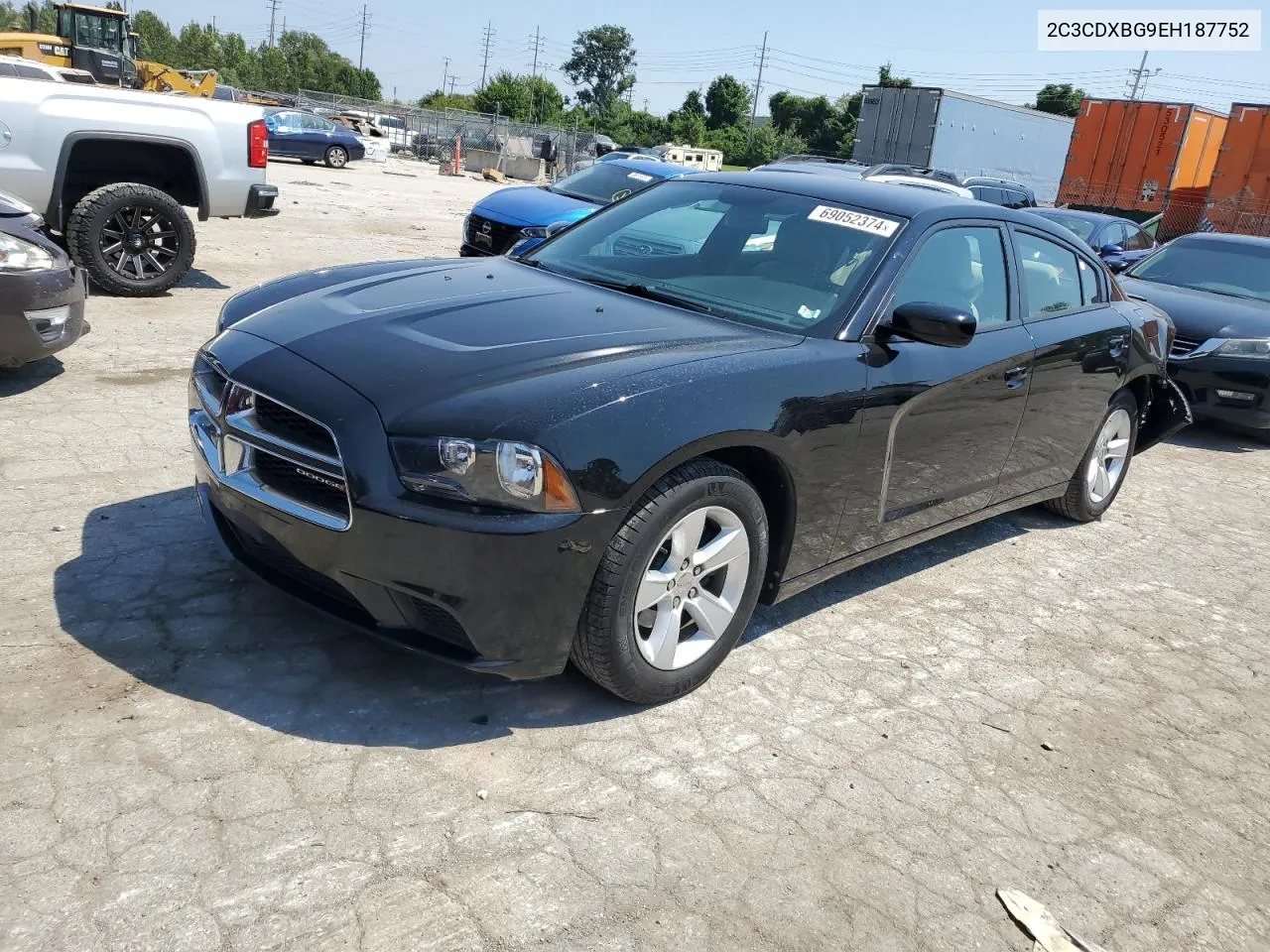 2014 Dodge Charger Se VIN: 2C3CDXBG9EH187752 Lot: 69052374